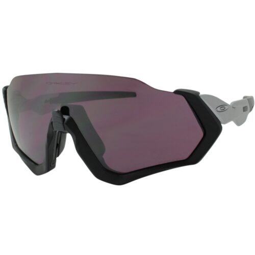 Oakley OO 9401-0937 Flight Jacket Matte Black Silver Prizm Road Mens Sunglasses - Image 4