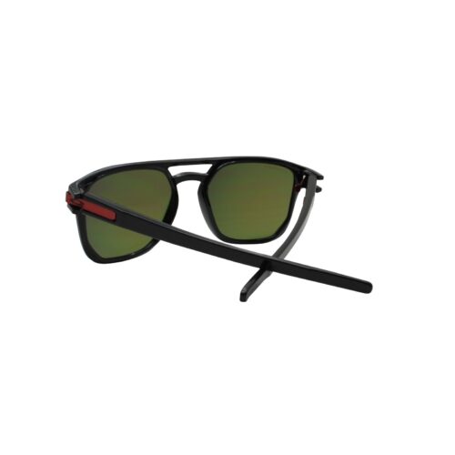 Oakley OO 9436-0754 Latch Beta Polished Black Prizm Ruby Lens Mens Sunglasses - Image 4