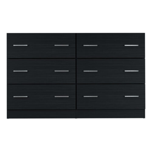 Artiss 6 Chest of Drawers - VEDA Black - Image 5