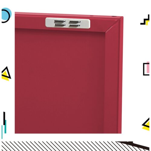 Artiss Buffet Sideboard Metal Cabinet - BASE Pink - Image 6