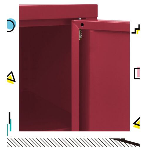 Artiss Buffet Sideboard Metal Cabinet - BASE Pink - Image 7