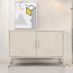 Artiss Buffet Sideboard Metal Cabinet - BASE White
