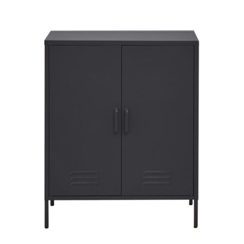 Artiss Buffet Sideboard Metal Cabinet - SWEETHEART Charcoal - Image 3