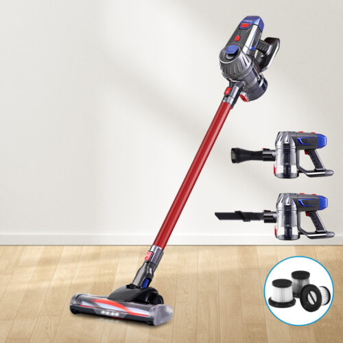 Devanti Stick Vacuum Cleaner HEPA Filter Red 150W - Image 7