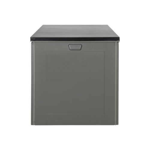 Gardeon Outdoor Storage Box 680L Container Lockable Garden Bench Tool Shed Black - Image 4