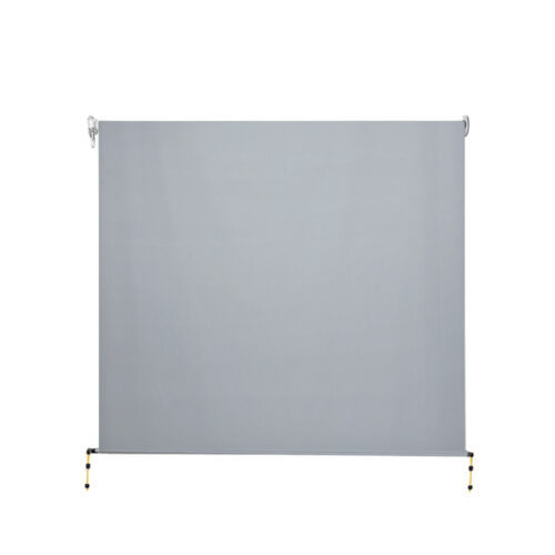 Instahut 3X2.5M Outdoor Blinds Awning Roll Down Screen Fabric Blinds Outdoor Window Shade Grey - Image 4