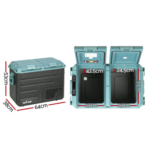 Glacio 50L Portable Fridge Freezer Cooler Camping 12V/24V/240V Caravan Car - Image 3