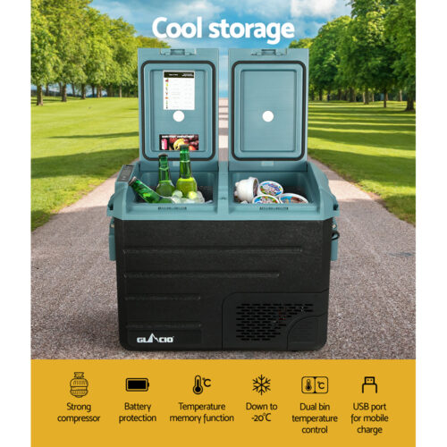 Glacio 50L Portable Fridge Freezer Cooler Camping 12V/24V/240V Caravan Car - Image 6