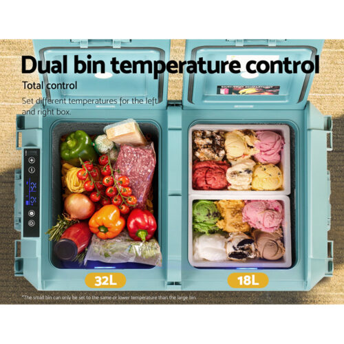 Glacio 50L Portable Fridge Freezer Cooler Camping 12V/24V/240V Caravan Car - Image 7