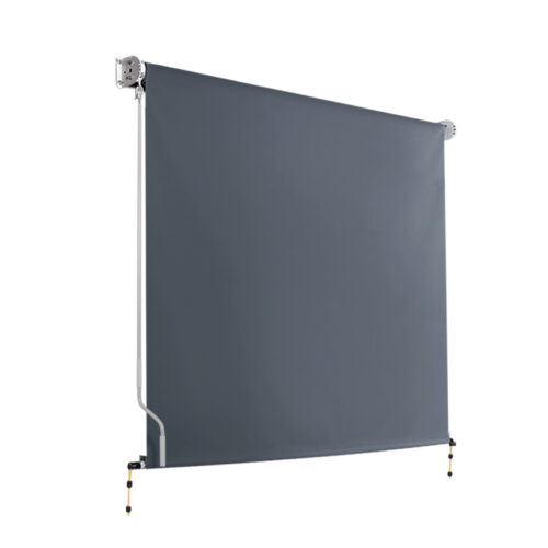 Instahut 1.8X2.5M Outdoor Blinds Awning Roll Down Canopy Retractable Outdoor Blinds Window Shade Grey - Image 2