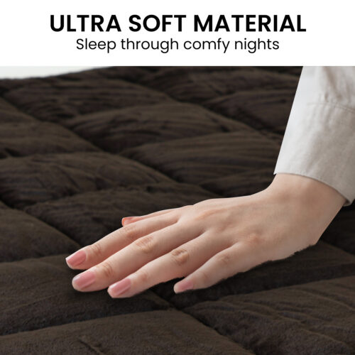 Laura Hill 500GSM Faux Mink Quilt Comforter Doona  Super King - Image 9