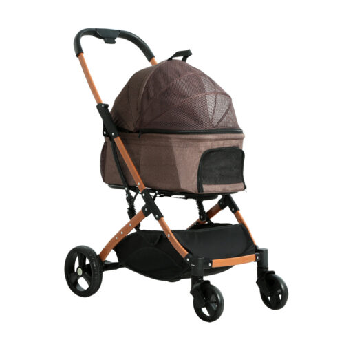 i.Pet Pet Stroller Dog Pram Large Cat Carrier Travel Foldable 4 Wheels Pushchair Double - Image 2