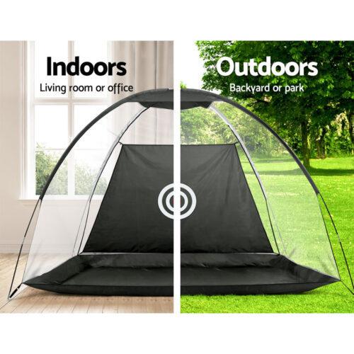 Everfit 3M Golf Practice Net Portable Training Aid Driving Target Tent Black - Image 7