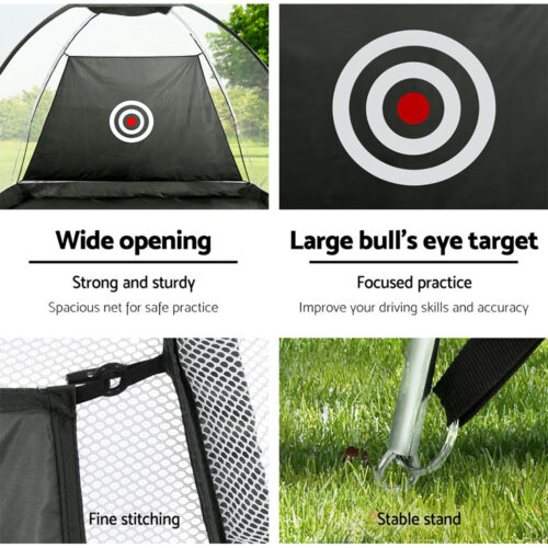 Everfit 3M Golf Practice Net Portable Training Aid Driving Target Tent Black - Image 8