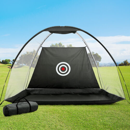 Everfit 3M Golf Practice Net Portable Training Aid Driving Target Tent Black - Image 9