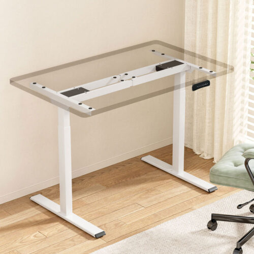 Artiss Standing Desk Frame Only Dual Motor Motorised White - Image 7