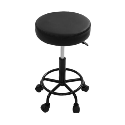 Artiss 2x Salon Stool Round Swivel Chair - Image 6