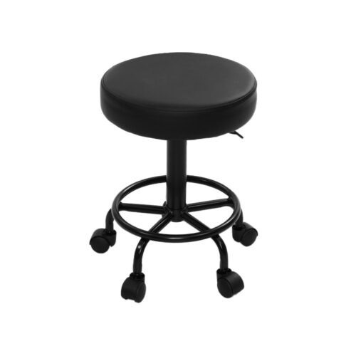 Artiss 2x Salon Stool Round Swivel Chair - Image 8