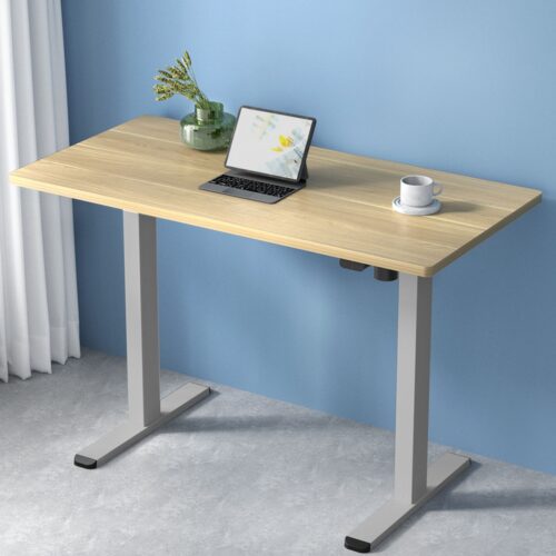 Artiss Standing Desk Motorised 140CM White Oak - Image 7