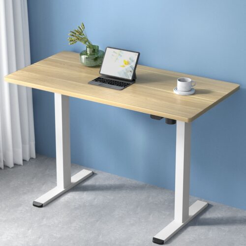 Artiss Standing Desk Motorised Sit Stand Desks White Oak 140CM - Image 7