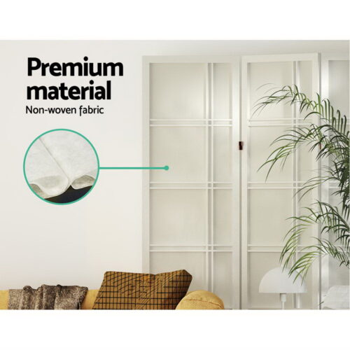 Artiss 8 Panel Room Divider Screen 353x179cm Nova White - Image 8