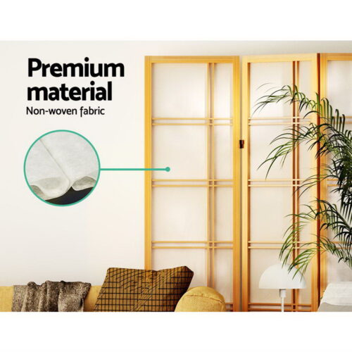 Artiss 3 Panel Room Divider Screen 132x179cm Nova Natural - Image 8