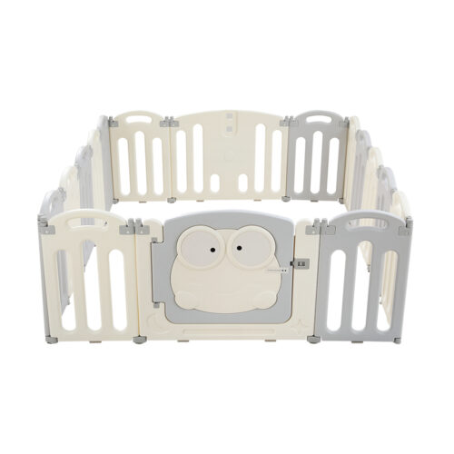 Keezi Baby Playpen 16 Panels Foldable Toddler Fence Safety Play Activity Centre - Image 5