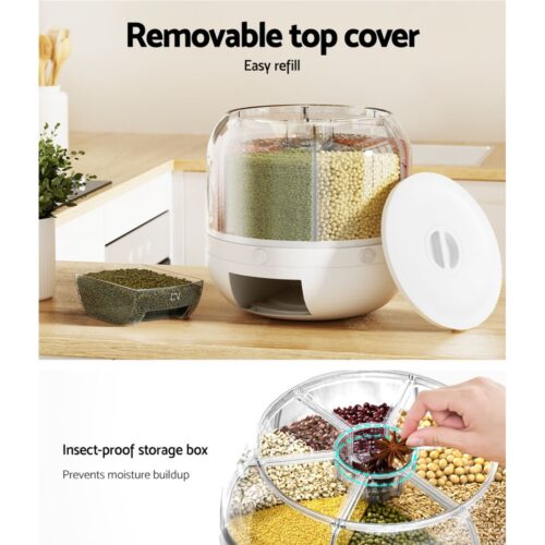 5-Star Chef Cereal Dispenser Grain Container 7KG - Image 7