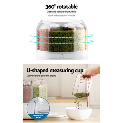 5-Star Chef Cereal Dispenser Grain Container 7KG - Image 8