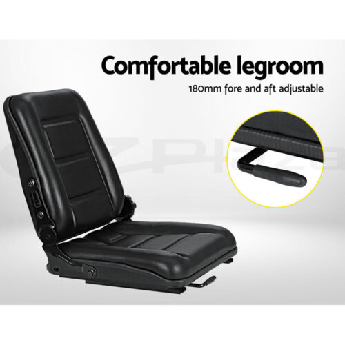 Giantz Tractor Seat Forklift Excavator Truck Backrest Chair Adjustable Universal - Image 6
