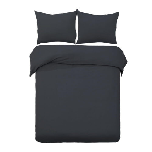 Giselle Bedding Quilt Cover Set Classic Black Queen - Image 2