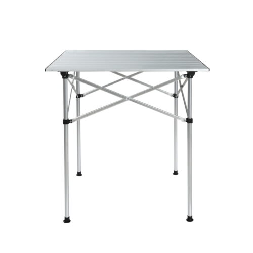 Weisshorn Folding Camping Table 70CM Roll Up Outdoor Picnic BBQ Aluminium Desk - Image 5