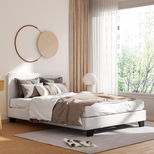 Artiss Bed Frame Double Size Boucle NEO - Image 7