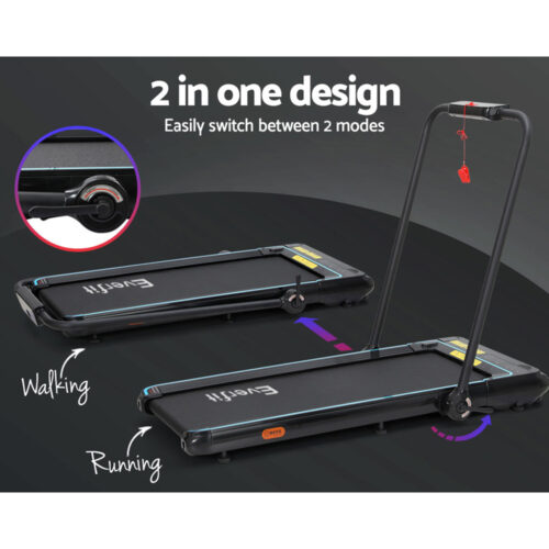 Everfit Treadmill Electric Walking Pad Under Desk Home Gym Fitness 420mm Remote - Image 7
