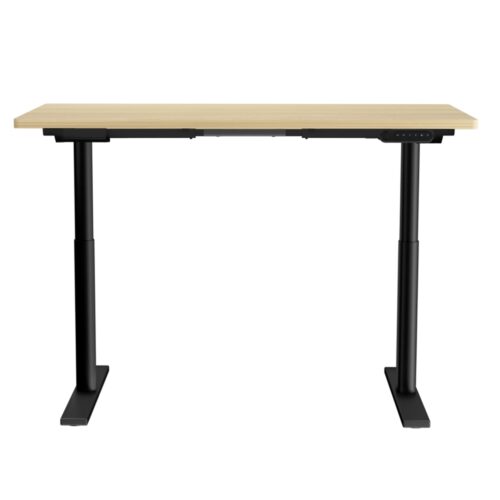 Artiss Standing Desk Motorised Electric Dual Motor White Oak 120CM - Image 3