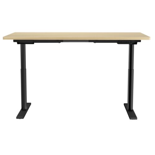 Artiss Standing Desk Motorised Electric Dual Motor White Oak 140CM - Image 3