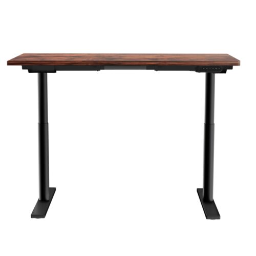 Artiss Standing Desk Motorised Electric Dual Motor Rustic Brown 120CM - Image 3
