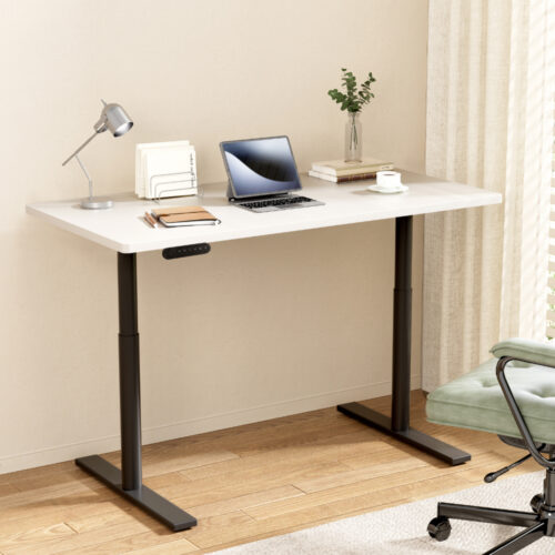 Artiss Standing Desk Motorised Electric Dual Motor White 140CM - Image 7