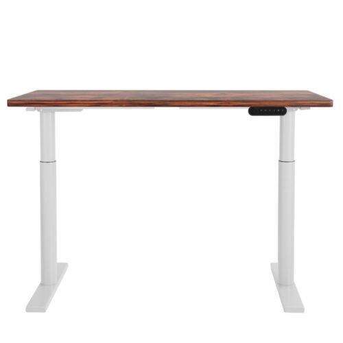 Artiss Standing Desk Motorised Electric Dual Motor 120CM Rustic Brown - Image 3