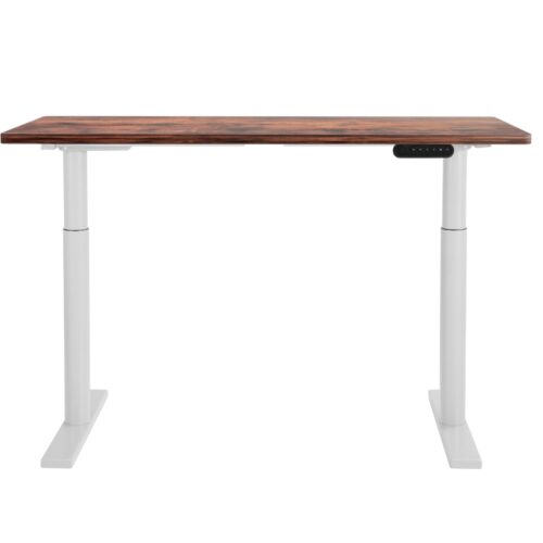 Artiss Standing Desk Motorised Electric Dual Motor 140CM Rustic Brown - Image 3