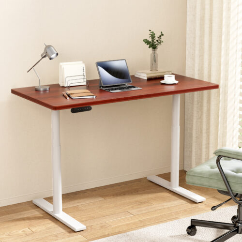 Artiss Standing Desk Motorised Electric Dual Motor 120CM Walnut - Image 7