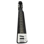 Karrera 29in 6 String Lap Steel Hawaiian Guitar  Black