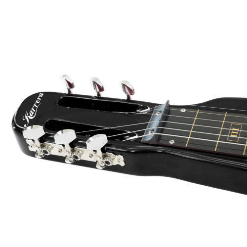 Karrera 29in 6 String Lap Steel Hawaiian Guitar  Black - Image 5