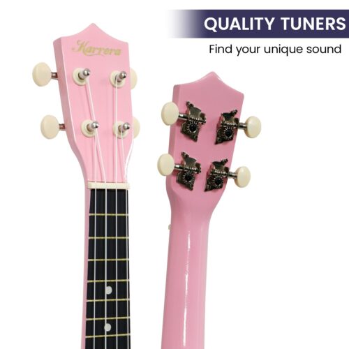 Karrera 21in Ukulele Guitar Pink - Image 5