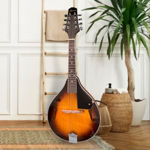 Karrera Traditional Mandolin Guitar  Sunburst - Image 9