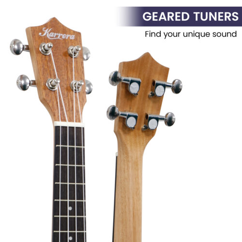 Karrera 23in Ukulele Guitar  Natural - Image 5
