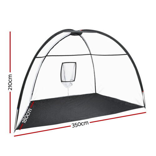 Everfit 3.5m Golf Practice Net Portable Training Aid Driving Target Tent Black - Image 3