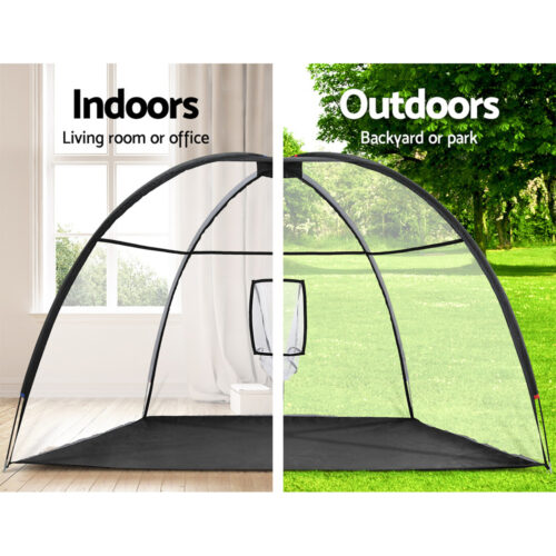 Everfit 3.5m Golf Practice Net Portable Training Aid Driving Target Tent Black - Image 6