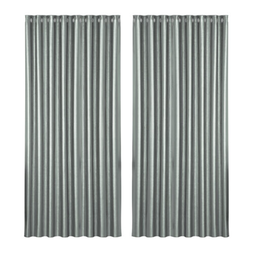 Artiss 2X Blockout Curtains Eyelet 300x230cm Grey Shine