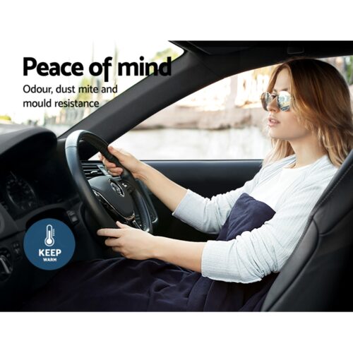 Giselle Electric Heated Blanket Car Truck Throw Rug Travel Camping 12V DC Aut - Image 5